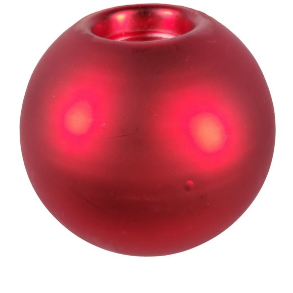 Dept 56 Red Mercury Glass Votive Candle Holder Tea Light Ornament w Box - Picture 4 of 9